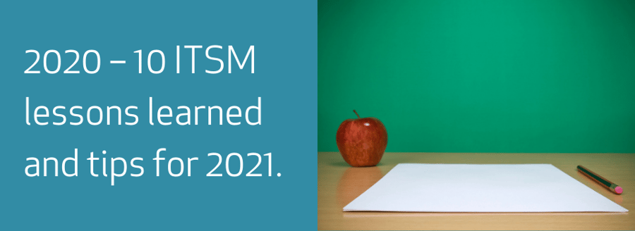 ITSM lessons 2020