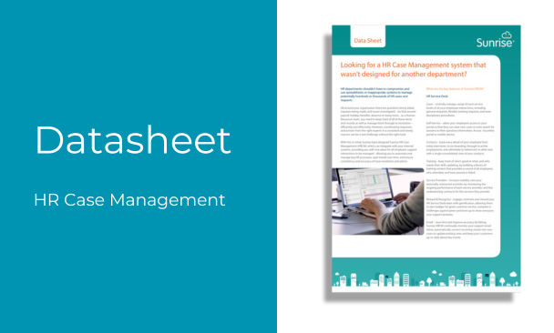 HR Case Management Datasheet