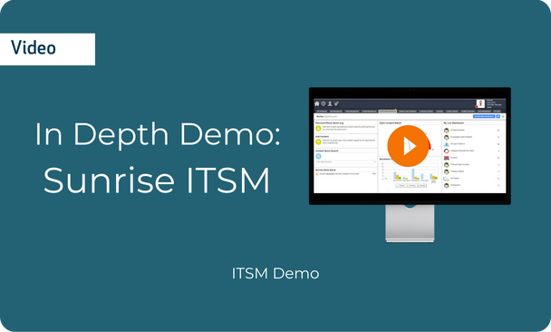 ITSM Demo: Sunrise ITSM In Depth